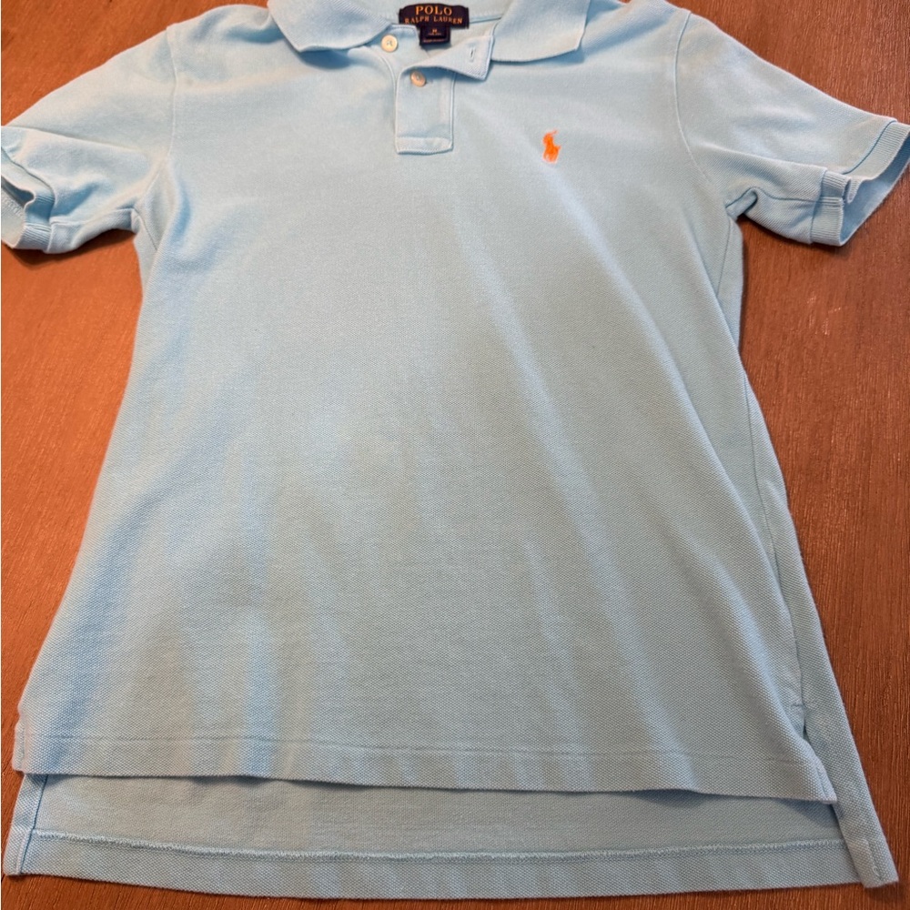 Polo by Ralph Lauren Blue and Orange Polo Shirt Classic Style